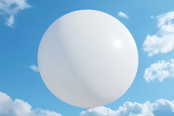 Large Inflatable Helium Balloon in the Sky for Outdoor Advertising and Mockup Presentation