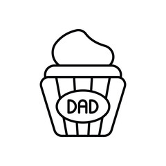 Cupcake vector icon