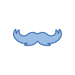 Moustache vector icon