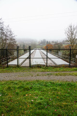 view of the  River Severn pipe bridge, near Bewdley.