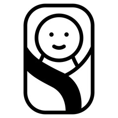 Baby or newborn icon