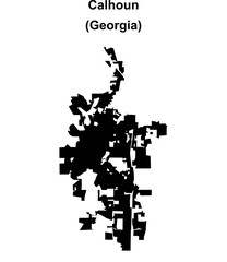 Calhoun (Georgia) blank outline map