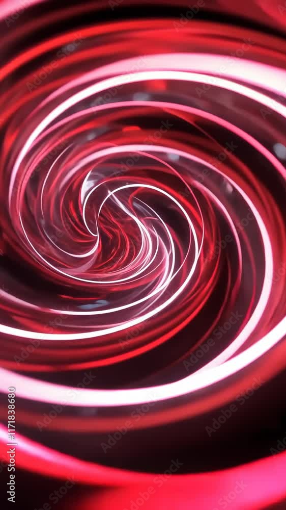 Poster bright red swirling pattern creates a mesmerizing effect in a dynamic abstract composition