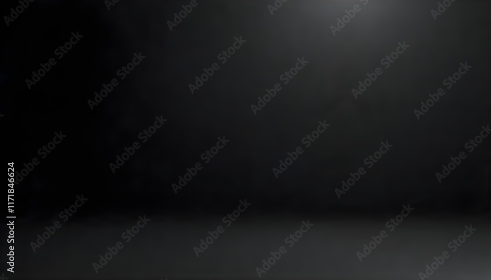 Fototapete an abstract light gradient black studio background, offering a soft and elegant ambiance. this empty