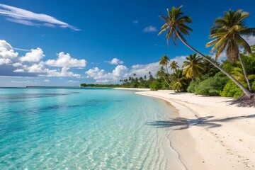 Fototapeta premium beach with palm trees