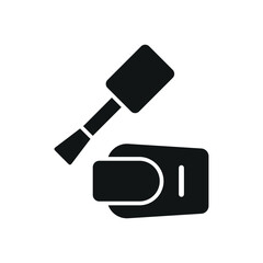 Nail polish bottle beauty make up icon vector basic design