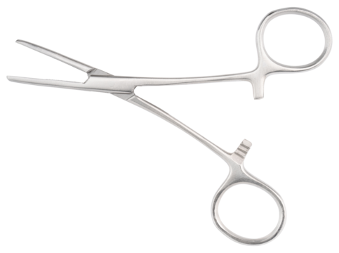Forceps tool. Kelly forceps scissors. Stainless steel hemostatic forceps surgical forceps with locking clamps. Fishing pliers curved, straight tip. Fishing hook extractor. Medical instrument, supply