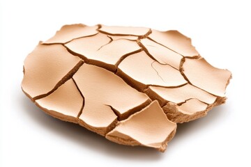 Cracked Dry Earth Symbolizing Impact of Climate Change and Water Scarcity, Highlighting Fragility of Ecosystems, Environmental Protection Concept