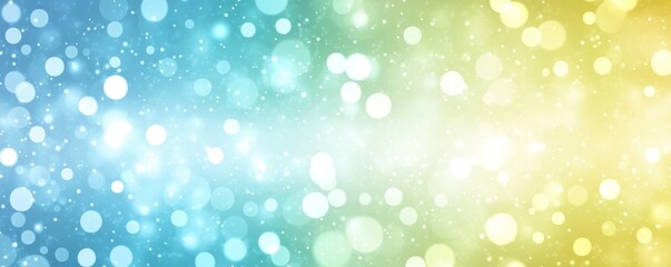 Obraz premium A vibrant, fresh spring sky painted in shades of blue with a blurred, warm, and sunny glow