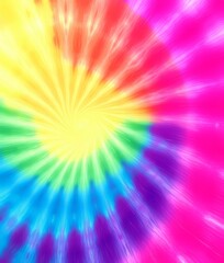 Obraz premium Spiral tie dye pattern