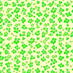 Flowers seamlessly patterned background featuring charming botanical elements..An endless botanical texture suitable for wrapping paper and decorative design..Colourful, modern spring floral