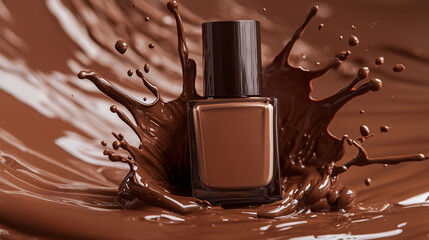 nail polish gel trend mocha mousse colors with splash