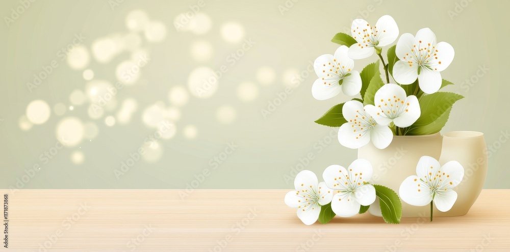 Poster a mesmerizing display of cherry blossoms in full bloom creates a colorful and whimsical tapestry of 
