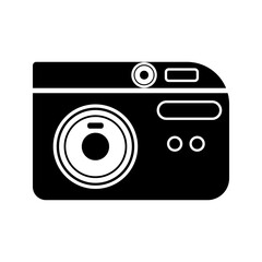 camera icon . vector illustration, pictogram isolated on white background. color editable