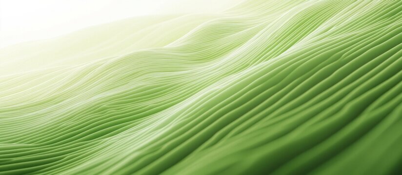 Lush green waves of undulating foliage in a serene natural background  Abstract organic pattern with fluid lines and curves creating a calming and contemporary design