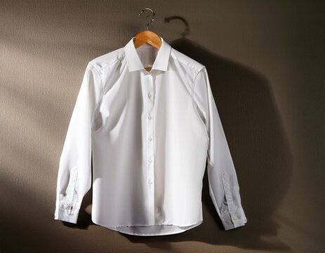 chemise blanche sur un cintre en ia chemise pour homme