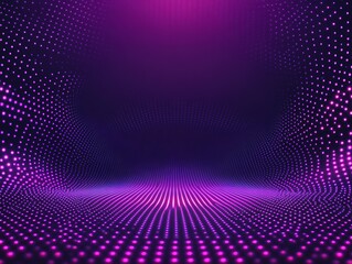 Obraz premium Abstract Purple Light Dots Curve Background