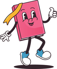 Cartoon Book School Character