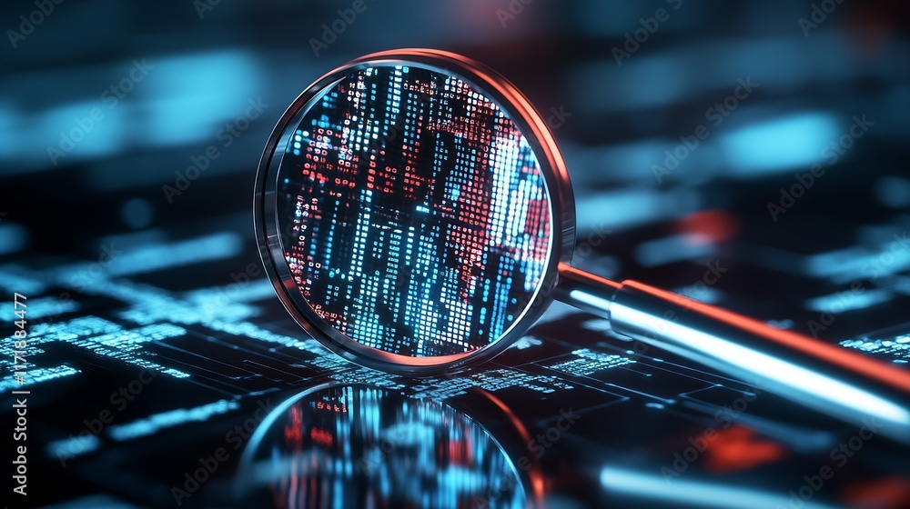 Poster Magnifying Glass Over Digital Data Security in Virtual Cybersecurity Environment : Generative AI