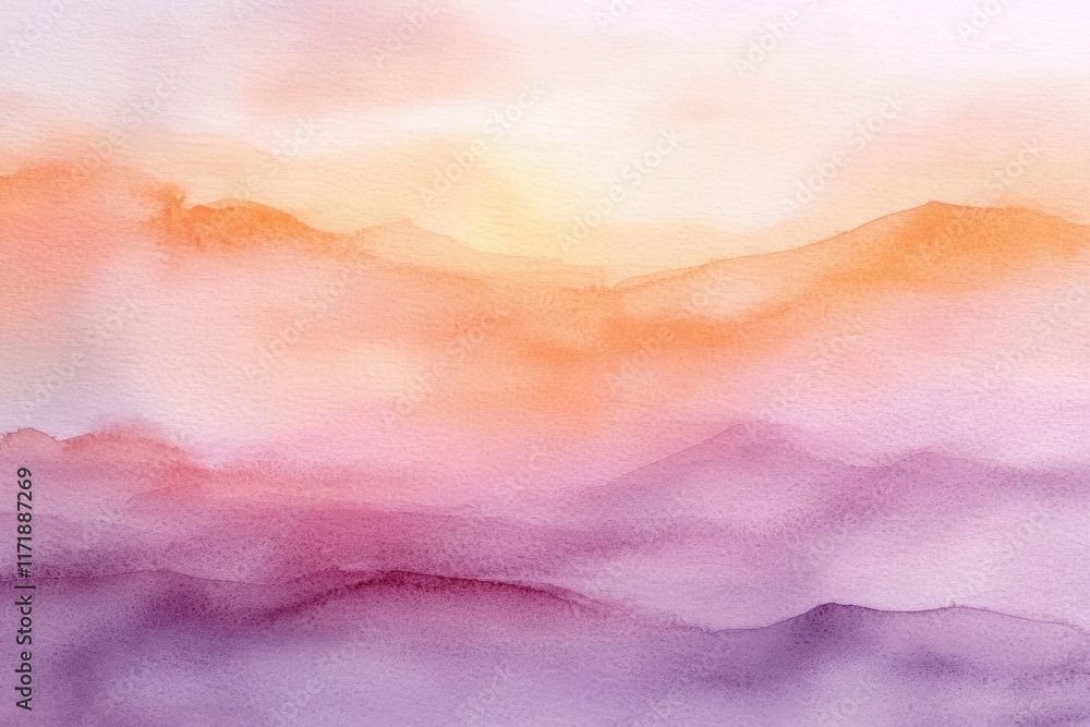 Poster watercolor background texture soft abstract pastel peach lavender gentle gradient artistic design