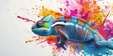 chameleon on a branch