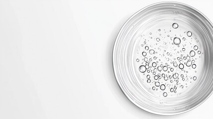 Delicate glass bubbles suspended in a captivating display of transparency and light  This abstract minimalist composition evokes a sense of serene contemplation and ethereal beauty