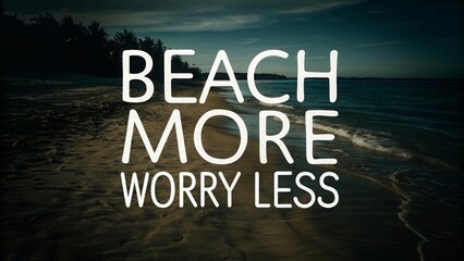 Obraz premium Relax at the beach a journey of peace and worry-free living coastal paradise digital capture tranquil atmosphere inspirational concept