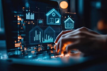 Real Estate Investment Analysis with Digital Tools for Mortgage Rates Interest Payments and Financial Planning