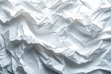 Obraz premium white crumpled creased wrinkled paper texture background for poster design