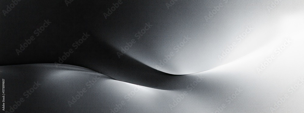 Aufkleber black and white abstract design soft gradient light shadow calm texture background