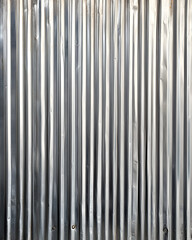 Obraz premium Corrugated Metal Sheet with Imperfections