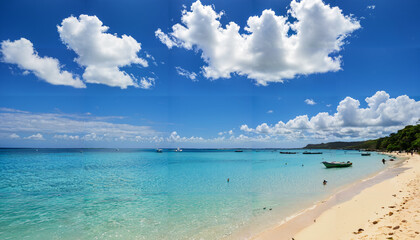 Fototapeta premium Paradis tropical en bord de mer