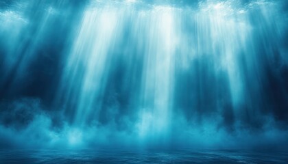 Vertical Stripes Abstract Art Blue Background Minimalist Design with Soft Ambient Lighting