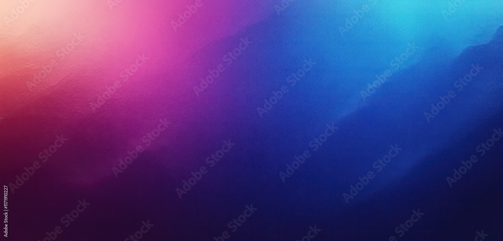 Poster gradient background deep purple to bright blue smooth ambient texture minimal style design
