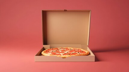 Blank pizza boxes mockup