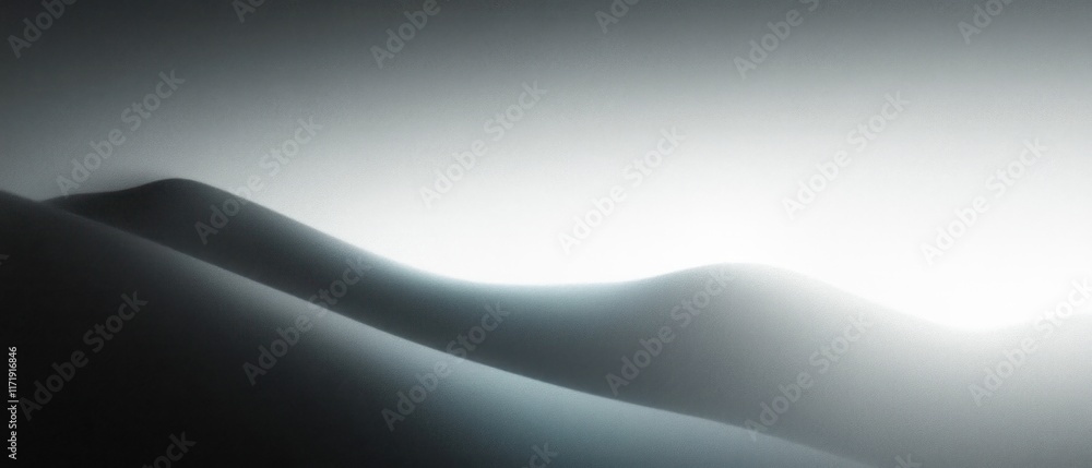 Poster abstract monochrome grainy gradient background minimalist poster design with soft lighting and blurr