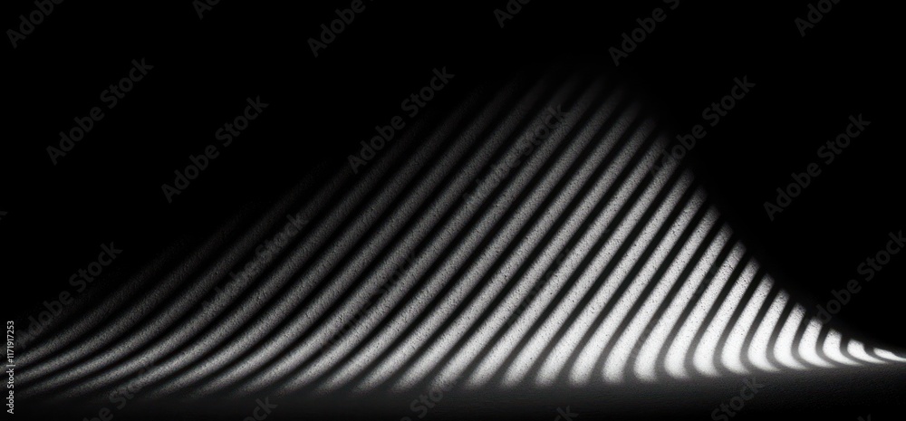 Poster monochrome abstract composition with high contrast deep shadows and bright highlights textured backg