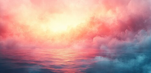 Obraz premium Pastel Gradient Background Abstract Soft Light Color Texture Dreamy Design Retro Banner