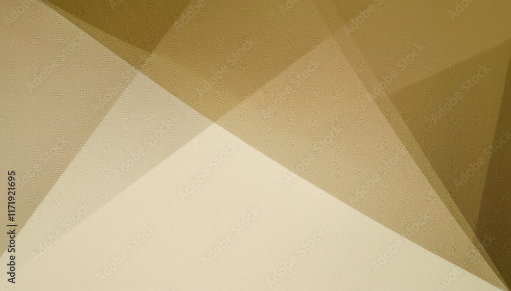 Poster abstract geometric beige and gold overlapping shapes design for minimalist backgrounds, modern inter