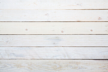 Seamless Clean table top view wood floor texture on white panel pattern shot. Clear grey rustic...