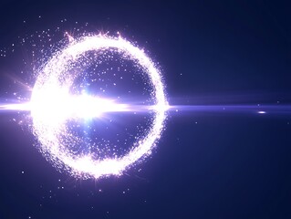 Obraz premium Luminous Ring of Sparkling Celestial Energy