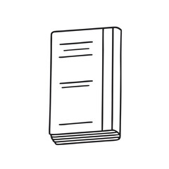 Outline Chocolate Book Cover Illustration