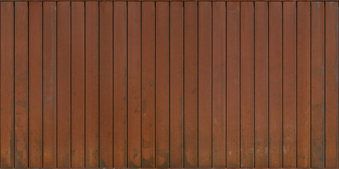 Seamless metal texture of red rusty corten panels wall cladding
