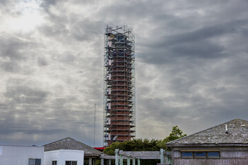 Cape Hatteras Lighthouse Under Renovation in North Carolina Outer Banks