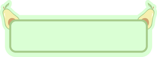 Obraz premium Decorative Fruit-Themed Graphic with Text Area