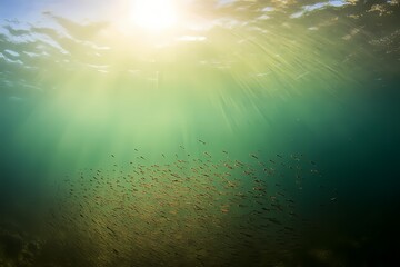Obraz premium Serene Ocean Plankton Wallpaper and Background for Tranquil Designs