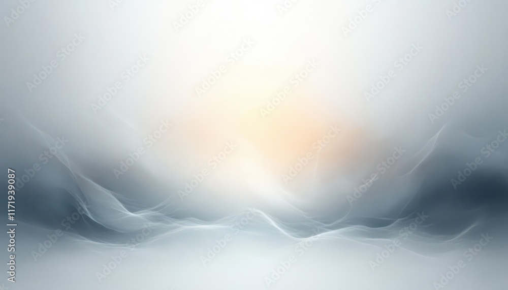 Aufkleber minimalist abstract design featuring soft gradients and ethereal light with subtle contrast and tran