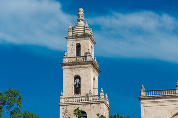 Fototapeta premium San Ildefonso Cathedral: A Historic Gem in Mérida, Yucatán
