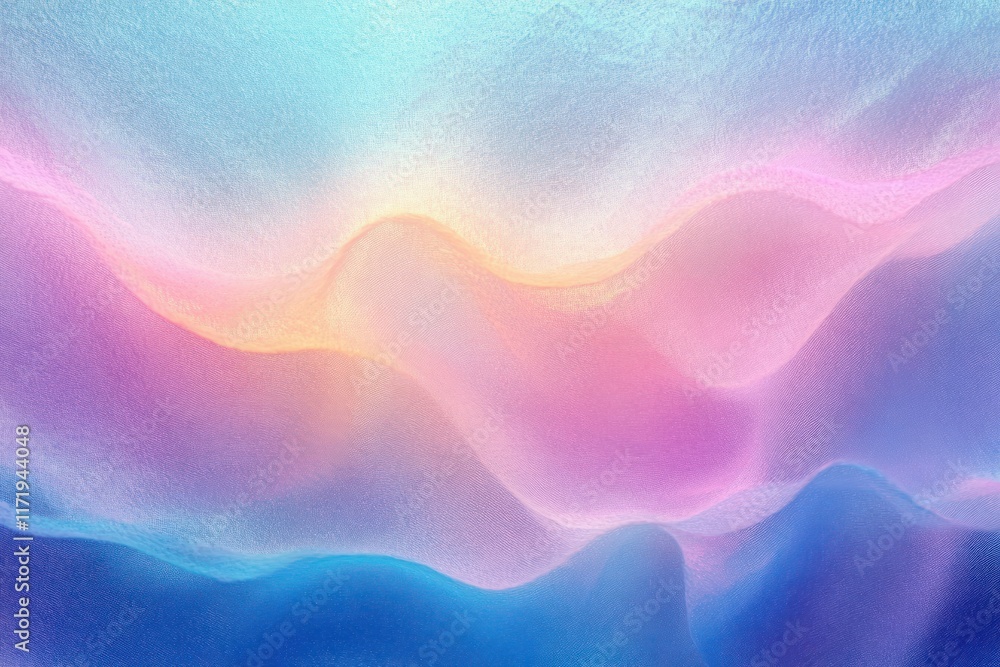 Poster holographic iridescent foil abstract background with pastel gradient texture