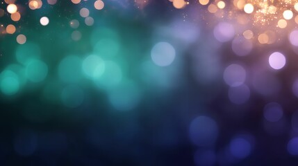 A colorful bokeh background with soft, blurred lights.